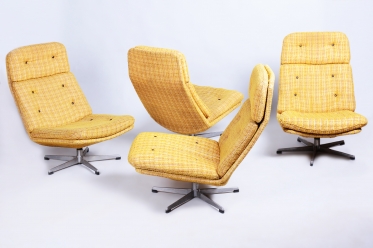 3874 Swivel chairs 4 pcs
