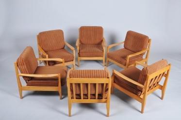 4709 Armchairs 6 pcs